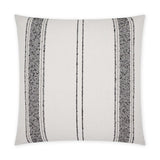 Bellweather Stripes White Large Throw Pillow With Insert Throw Pillows LOOMLAN By D.V. Kap