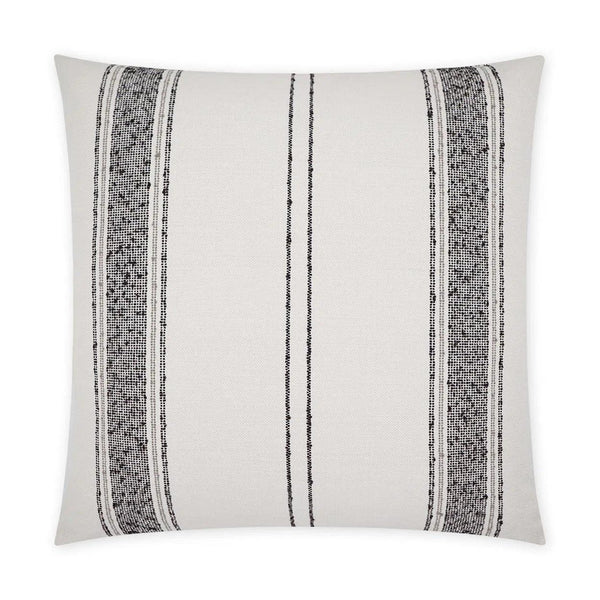 Bellweather Stripes White Large Throw Pillow With Insert Throw Pillows LOOMLAN By D.V. Kap