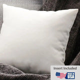 Bellweather Stripes White Large Throw Pillow With Insert Throw Pillows LOOMLAN By D.V. Kap