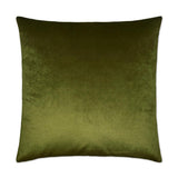 Belvedere Aloe Solid Green Large Throw Pillow With Insert Throw Pillows LOOMLAN By D.V. Kap