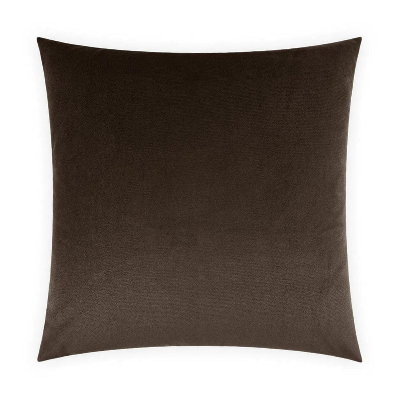 Belvedere Espresso Chocolate Brown Throw Pillow With Insert Throw Pillows LOOMLAN By D.V. Kap