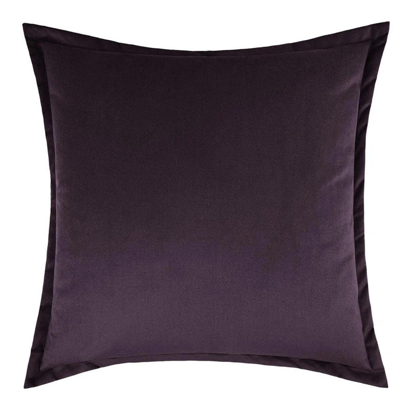 Belvedere Flange Amethyst Pruple Throw Pillow With Insert Throw Pillows LOOMLAN By D.V. Kap