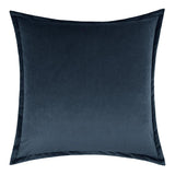 Belvedere Flange Azure Blue Throw Pillow With Insert Throw Pillows LOOMLAN By D.V. Kap