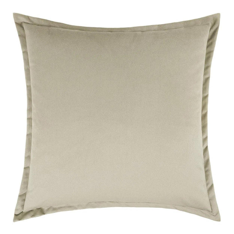 Belvedere Flange Beach Brown Throw Pillow With Insert Throw Pillows LOOMLAN By D.V. Kap