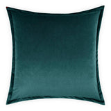 Belvedere Flange Laguna Teal Throw Pillow With Insert Throw Pillows LOOMLAN By D.V. Kap