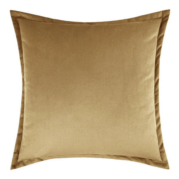 Belvedere Flange Tiger's Eye Brown Throw Pillow With Insert Throw Pillows LOOMLAN By D.V. Kap