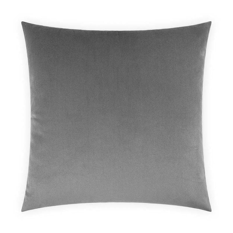 Belvedere Graphite Grey Throw Pillow With Insert Throw Pillows LOOMLAN By D.V. Kap