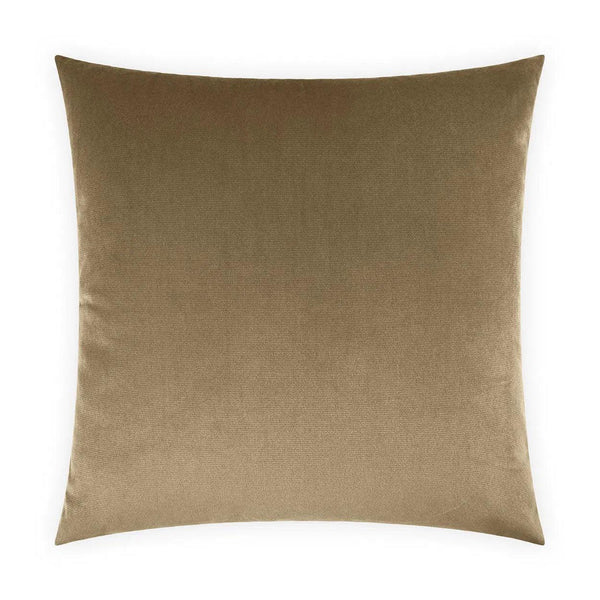 Belvedere Otter Coffee Brown Throw Pillow With Insert Throw Pillows LOOMLAN By D.V. Kap