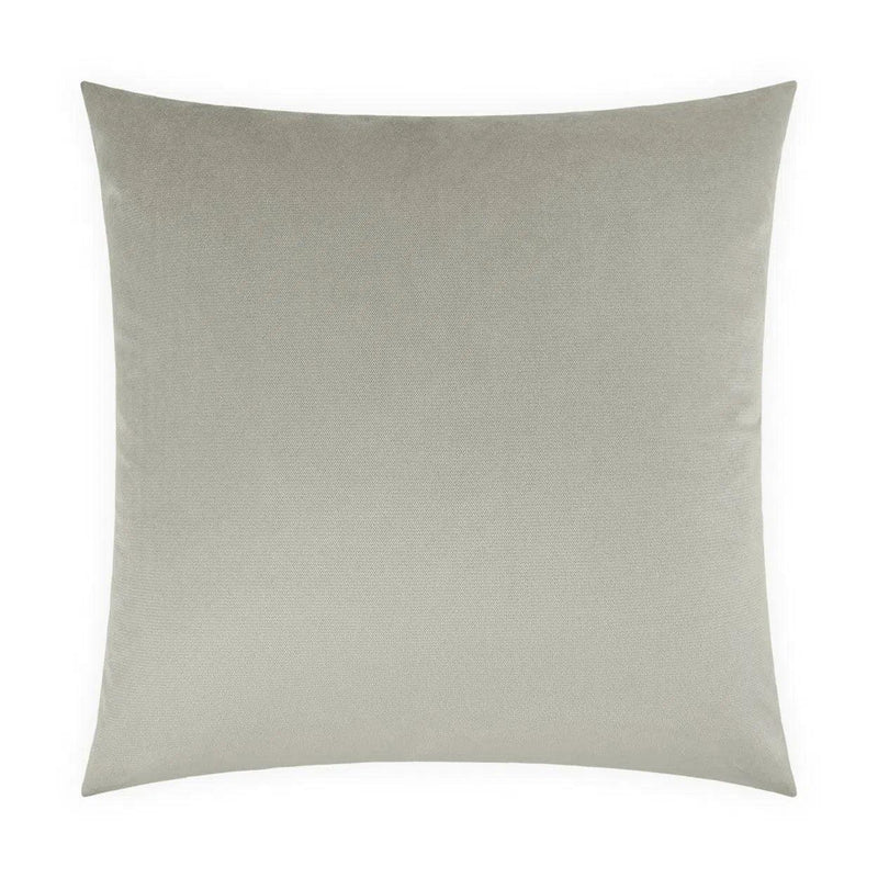 Belvedere Whisper Grey Throw Pillow With Insert Throw Pillows LOOMLAN By D.V. Kap