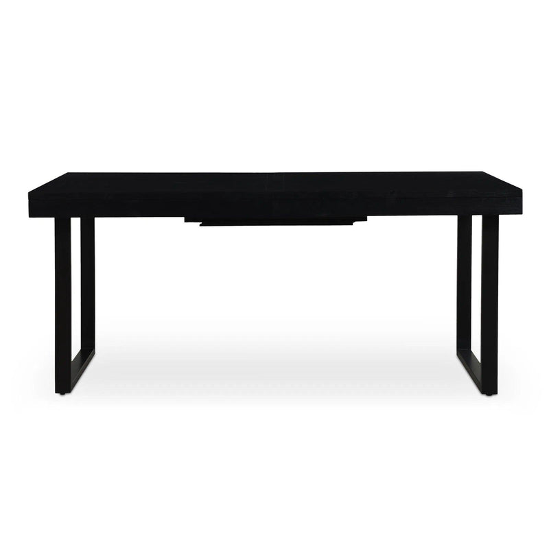 Ben Wood and Metal Rectangular Extension Dining Table Dining Tables LOOMLAN By Moe's Home