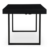 Ben Wood and Metal Rectangular Extension Dining Table Dining Tables LOOMLAN By Moe's Home