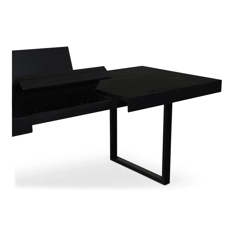 Ben Wood and Metal Rectangular Extension Dining Table Dining Tables LOOMLAN By Moe's Home