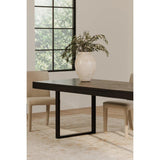 Ben Wood and Metal Rectangular Extension Dining Table Dining Tables LOOMLAN By Moe's Home