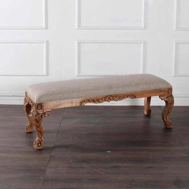 Bench Charlotte Upholstered Bedroom Bench Bedroom Benches LOOMLAN By Peninsula Home