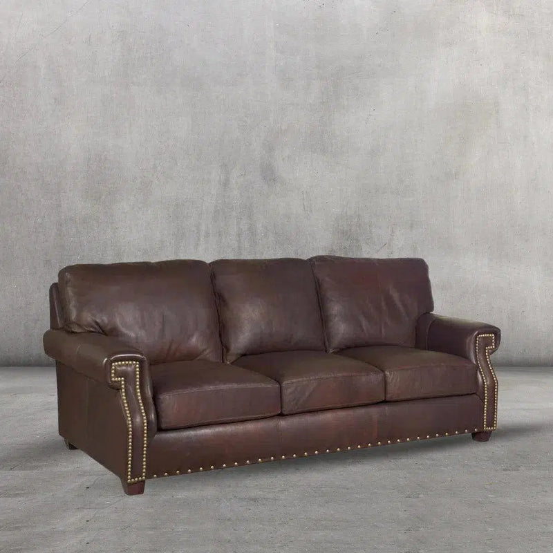 Benchmade to Order 90 Inches Leather Sofa Modern Hartford Sofas & Loveseats LOOMLAN By Uptown Sebastian