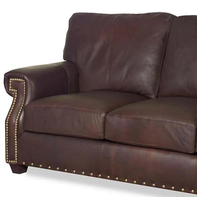 Benchmade to Order 90 Inches Leather Sofa Modern Hartford Sofas & Loveseats LOOMLAN By Uptown Sebastian