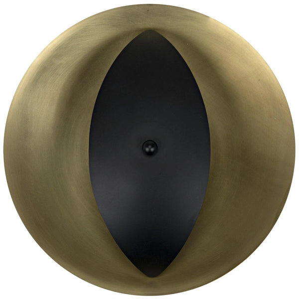 Bengal Metal Sconce With Brass Finish Wall Sconces LOOMLAN By Noir