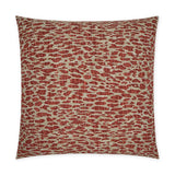 Bengal Spice Animal Abstract Red Large Throw Pillow With Insert Throw Pillows LOOMLAN By D.V. Kap