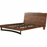 Bent Brown Wooden Bed Frame Beds LOOMLAN By Moe's Home