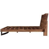 Bent Brown Wooden Bed Frame Beds LOOMLAN By Moe's Home