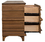 Bernard Wood Dresser With 6 Drawers Dressers LOOMLAN By Noir