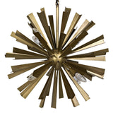 Bero Metal Chandelier With Brass Finish Chandeliers LOOMLAN By Noir