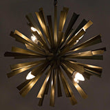 Bero Metal Chandelier With Brass Finish Chandeliers LOOMLAN By Noir