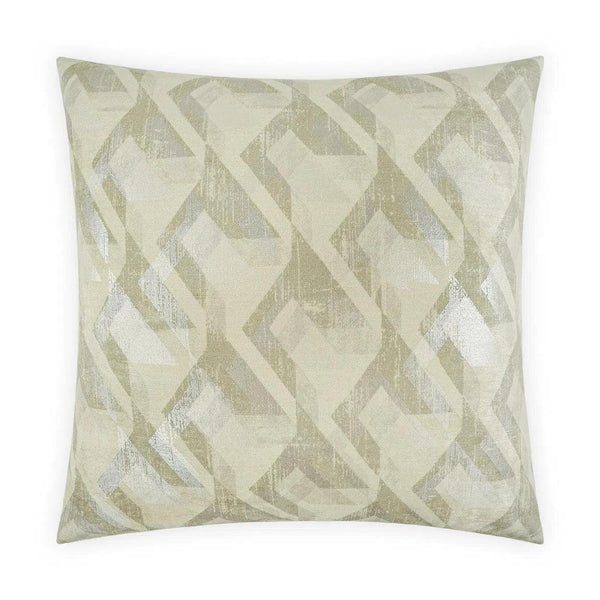 Berto Platinum Green Throw Pillow With Insert Throw Pillows LOOMLAN By D.V. Kap