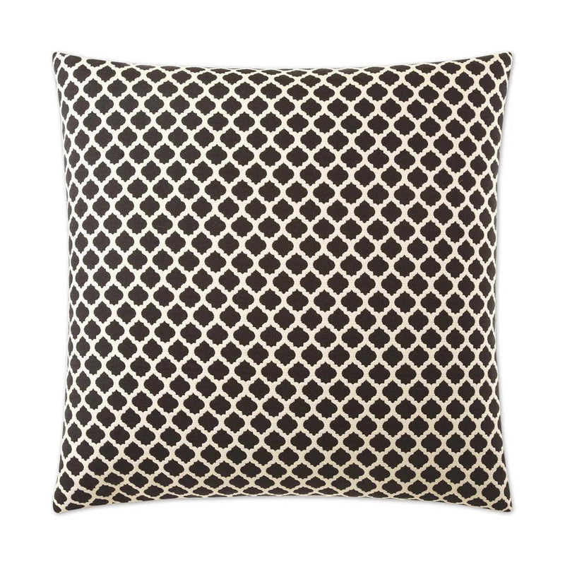 Beth Black Throw Pillow With Insert Throw Pillows LOOMLAN By D.V. Kap