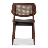 Beth Boucle Upholstered Cane Armless Side Chair Dining Chairs LOOMLAN By Urbia