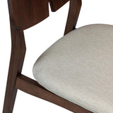Beth Boucle Upholstered Wooden Armless Side Chair Dining Chairs LOOMLAN By Urbia