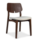 Beth Boucle Upholstered Wooden Armless Side Chair Dining Chairs LOOMLAN By Urbia