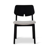 Beth Boucle Upholstered Wooden Armless Side Chair Dining Chairs LOOMLAN By Urbia