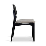 Beth Boucle Upholstered Wooden Armless Side Chair Dining Chairs LOOMLAN By Urbia