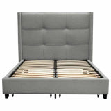 Beverly Grey Bed With Storage Beds LOOMLAN By Diamond Sofa