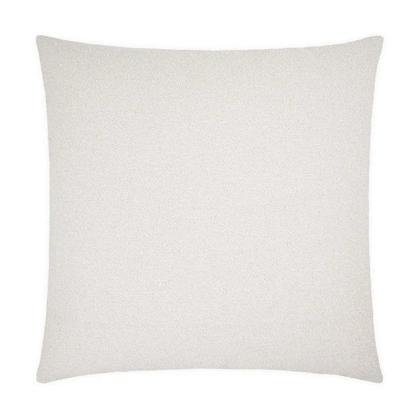 Beyond Ivory Solid Textured Large Throw Pillow With Insert Throw Pillows LOOMLAN By D.V. Kap