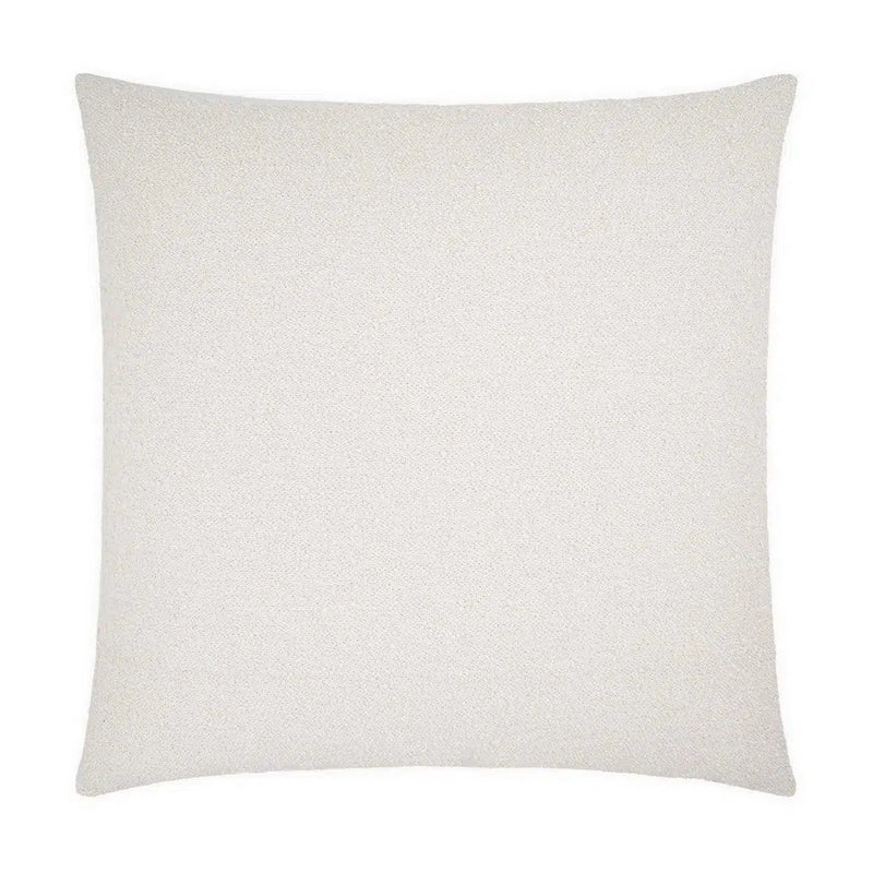 Beyond Ivory Solid Textured Large Throw Pillow With Insert Throw Pillows LOOMLAN By D.V. Kap