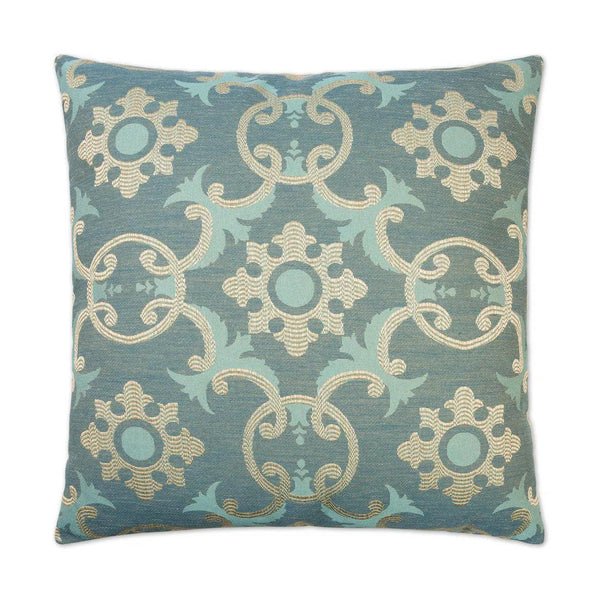 Biblos Turquoise Throw Pillow With Insert Throw Pillows LOOMLAN By D.V. Kap