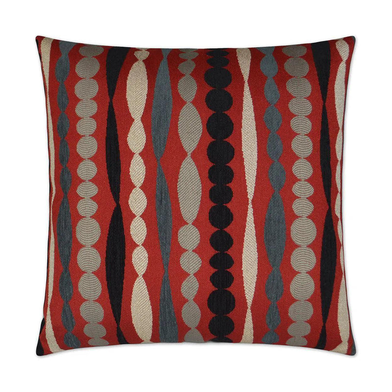 Big Bang Lacquer Red Throw Pillow With Insert Throw Pillows LOOMLAN By D.V. Kap