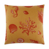 Big Sur Orange Throw Pillow With Insert Throw Pillows LOOMLAN By D.V. Kap