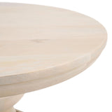 Bilanka Natural Wood Round Accent Table Side Tables LOOMLAN By Zuo Modern