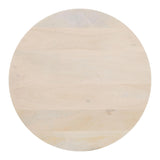 Bilanka Natural Wood Round Accent Table Side Tables LOOMLAN By Zuo Modern