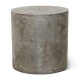 Bill Accent Table - Slate Grey Outdoor End Table Outdoor Side Tables LOOMLAN By Seasonal Living