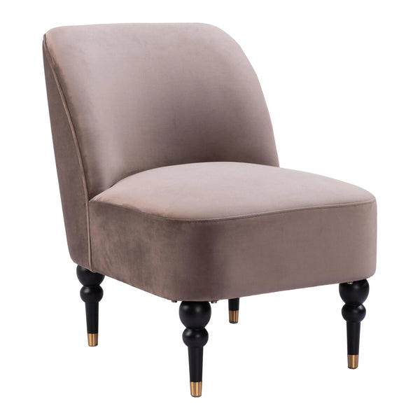 Bintulu Accent Chair Taupe Club Chairs LOOMLAN By Zuo Modern