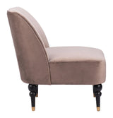 Bintulu Accent Chair Taupe Club Chairs LOOMLAN By Zuo Modern