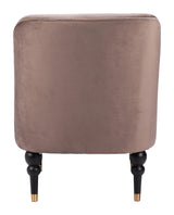 Bintulu Accent Chair Taupe Club Chairs LOOMLAN By Zuo Modern