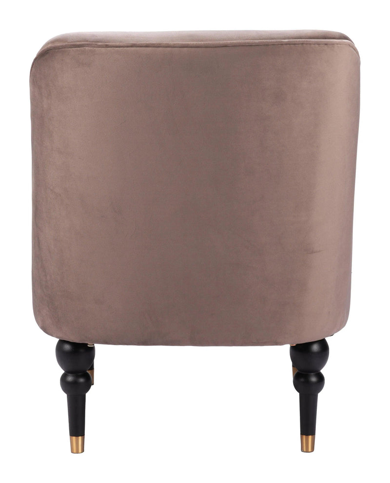 Bintulu Accent Chair Taupe Club Chairs LOOMLAN By Zuo Modern