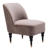 Bintulu Accent Chair Taupe Club Chairs LOOMLAN By Zuo Modern