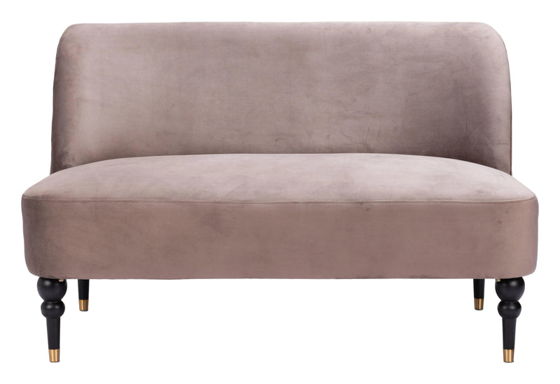 Bintulu Loveseat Taupe Sofas & Loveseats LOOMLAN By Zuo Modern