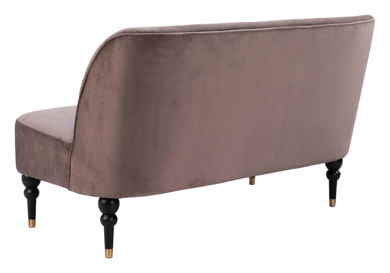 Bintulu Loveseat Taupe Sofas & Loveseats LOOMLAN By Zuo Modern